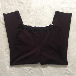 H&M Burgundy Ankle Slacks